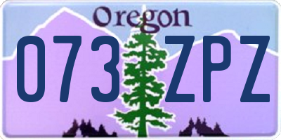 OR license plate 073ZPZ
