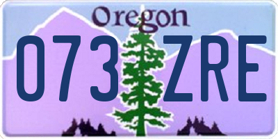 OR license plate 073ZRE