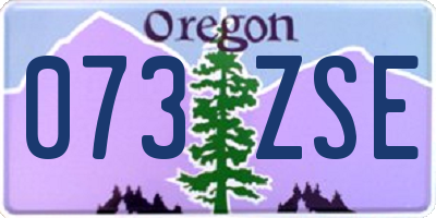 OR license plate 073ZSE