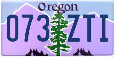 OR license plate 073ZTI