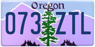 OR license plate 073ZTL