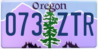 OR license plate 073ZTR