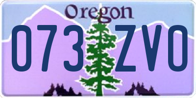OR license plate 073ZVO
