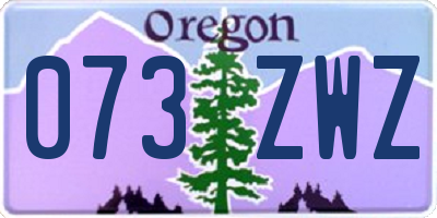 OR license plate 073ZWZ
