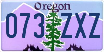 OR license plate 073ZXZ