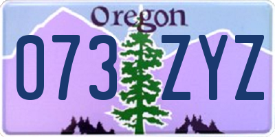 OR license plate 073ZYZ