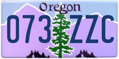 OR license plate 073ZZC