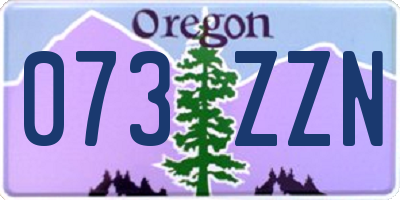 OR license plate 073ZZN