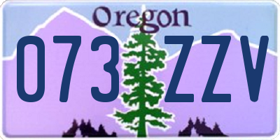 OR license plate 073ZZV