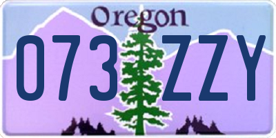 OR license plate 073ZZY