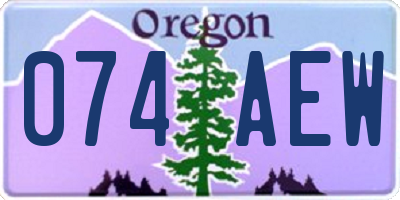 OR license plate 074AEW