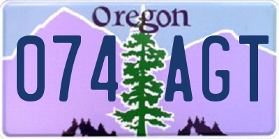 OR license plate 074AGT