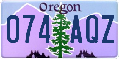 OR license plate 074AQZ