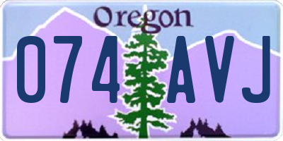 OR license plate 074AVJ
