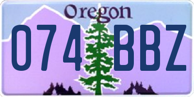 OR license plate 074BBZ
