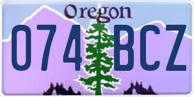 OR license plate 074BCZ