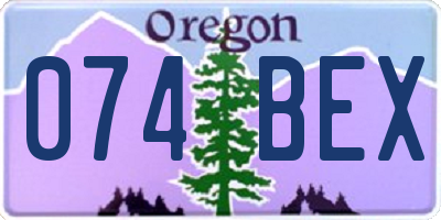 OR license plate 074BEX