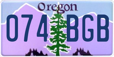 OR license plate 074BGB