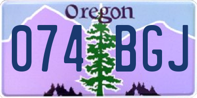 OR license plate 074BGJ