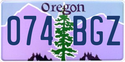 OR license plate 074BGZ