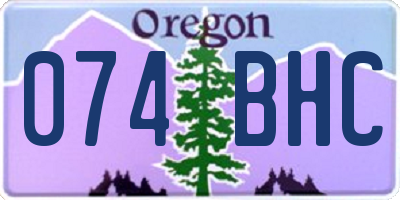 OR license plate 074BHC