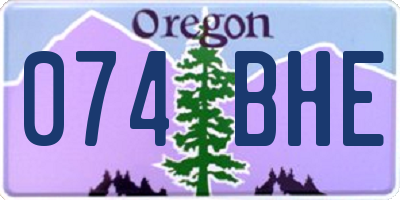 OR license plate 074BHE