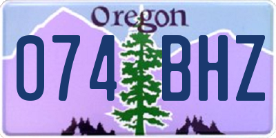 OR license plate 074BHZ