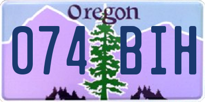 OR license plate 074BIH