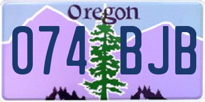 OR license plate 074BJB