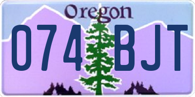 OR license plate 074BJT