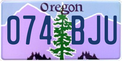 OR license plate 074BJU