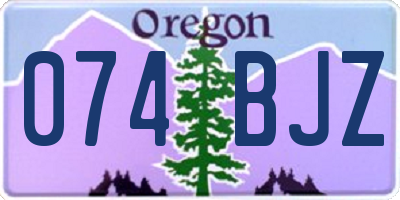 OR license plate 074BJZ
