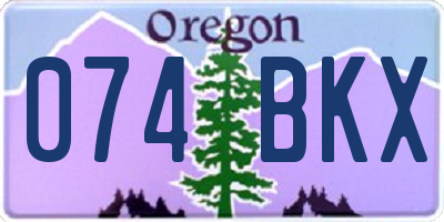 OR license plate 074BKX