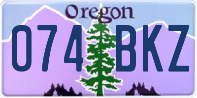 OR license plate 074BKZ