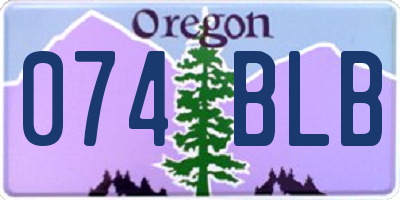 OR license plate 074BLB