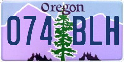 OR license plate 074BLH