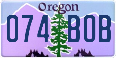 OR license plate 074BOB