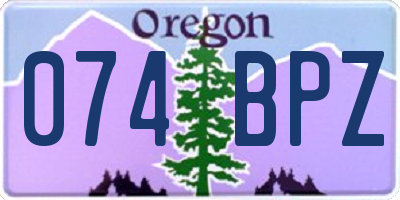 OR license plate 074BPZ