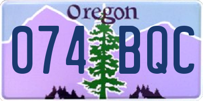 OR license plate 074BQC