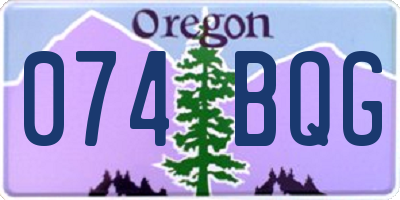 OR license plate 074BQG