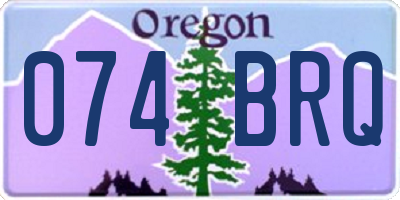 OR license plate 074BRQ