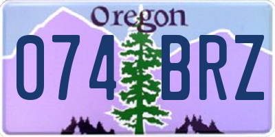 OR license plate 074BRZ