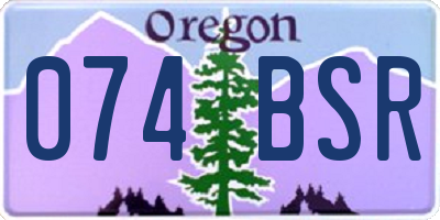 OR license plate 074BSR