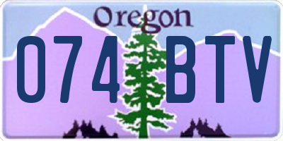 OR license plate 074BTV