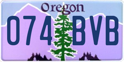 OR license plate 074BVB