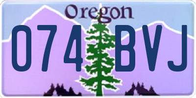 OR license plate 074BVJ