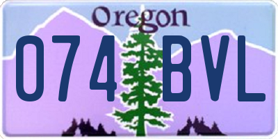 OR license plate 074BVL