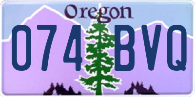 OR license plate 074BVQ