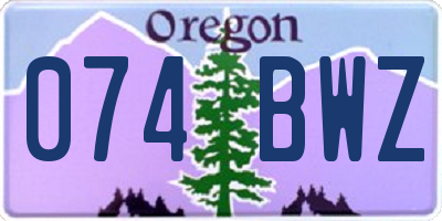 OR license plate 074BWZ