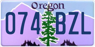 OR license plate 074BZL